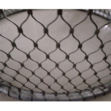 316 ss rope cable wire net/stainless steel wire rope mesh net/zoo mesh